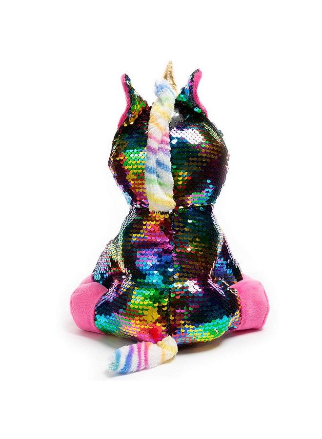 Sequins Unicorn Stuffed Animal Toy Reversible Rainbow Sequins Unicorn Gift For Kids 12 Inches