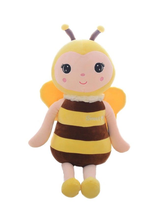 Cuddly Fuzzy Bumblebee Stuffed Animal With Smile Face And Yellow Wings Honey Bee Plush Soft Toy Pillow Pretty Sweet Gifts Choice For Kids Boys And Girls Present For Birthday Or Party 12 Inch