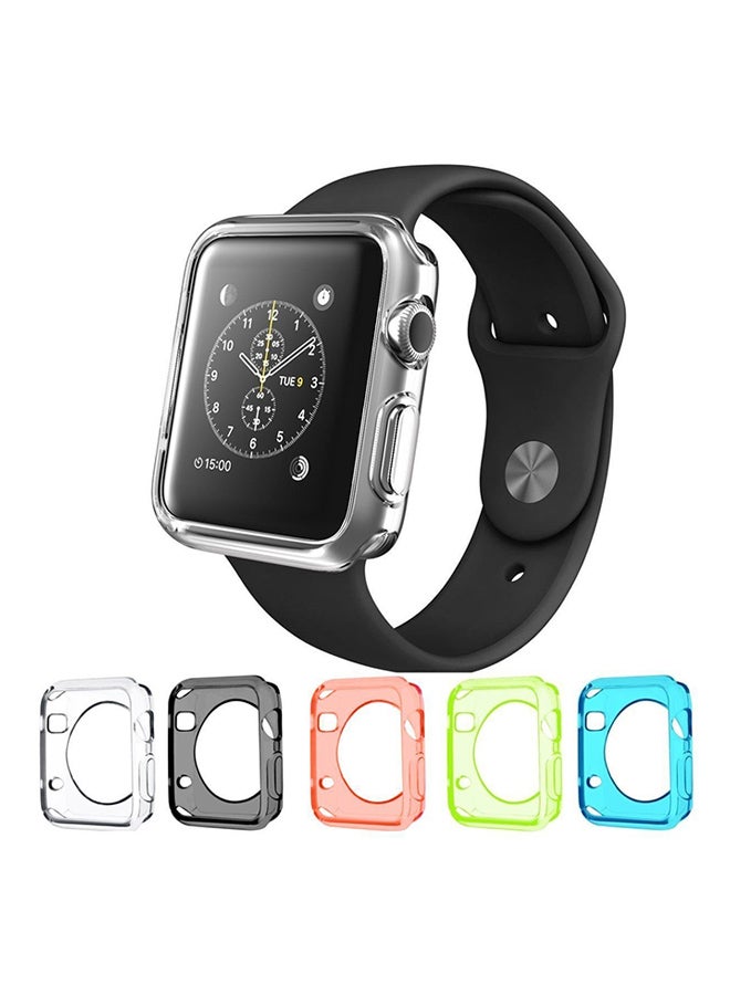 Pack Of 5 Colorful TPU Cover Case For Apple Watch 42mm Multicolour