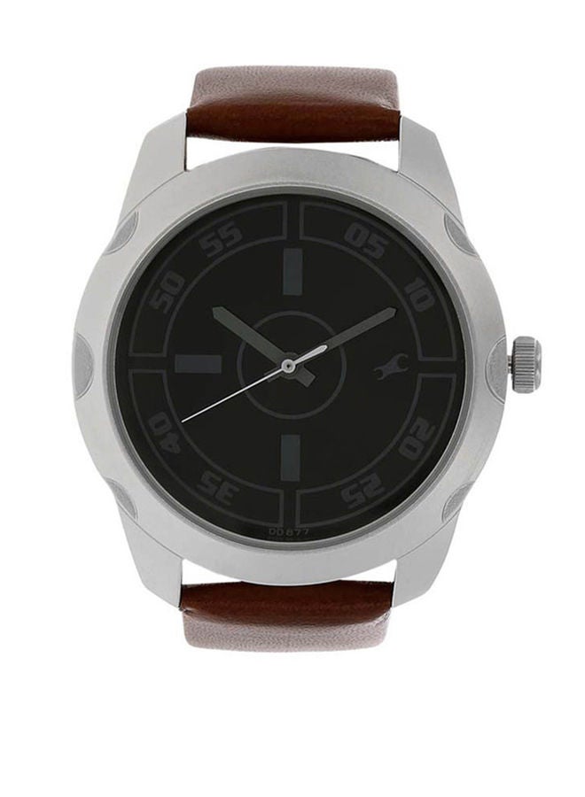 Leather Analog Wrist Watch 3123SL03