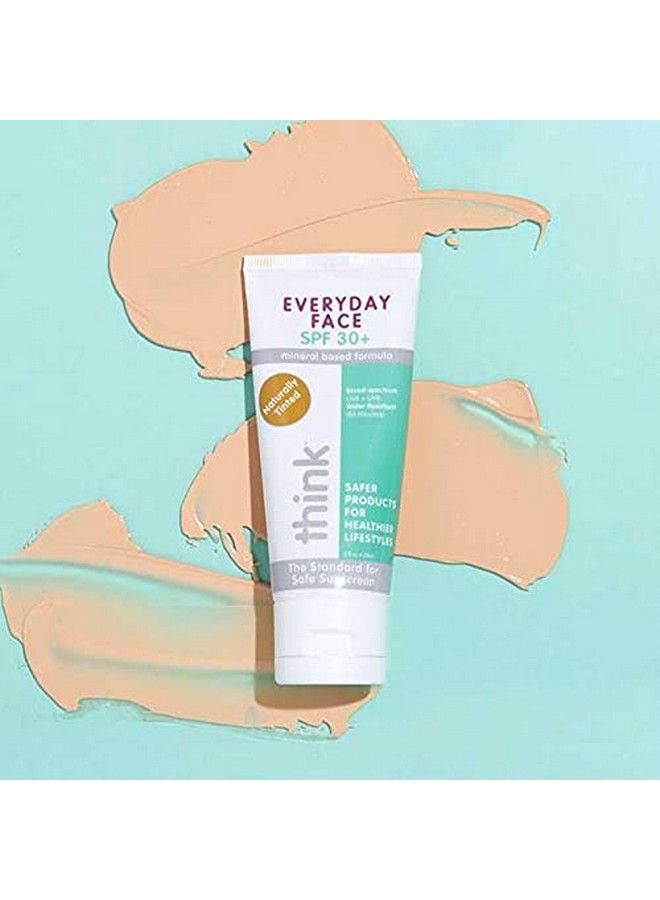 Everyday Face Sunscreen Naturally Tinted Currant 2 Ounce (Packaging May Vary)