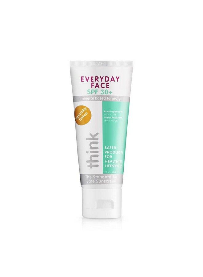Everyday Face Sunscreen Naturally Tinted Currant 2 Ounce (Packaging May Vary)