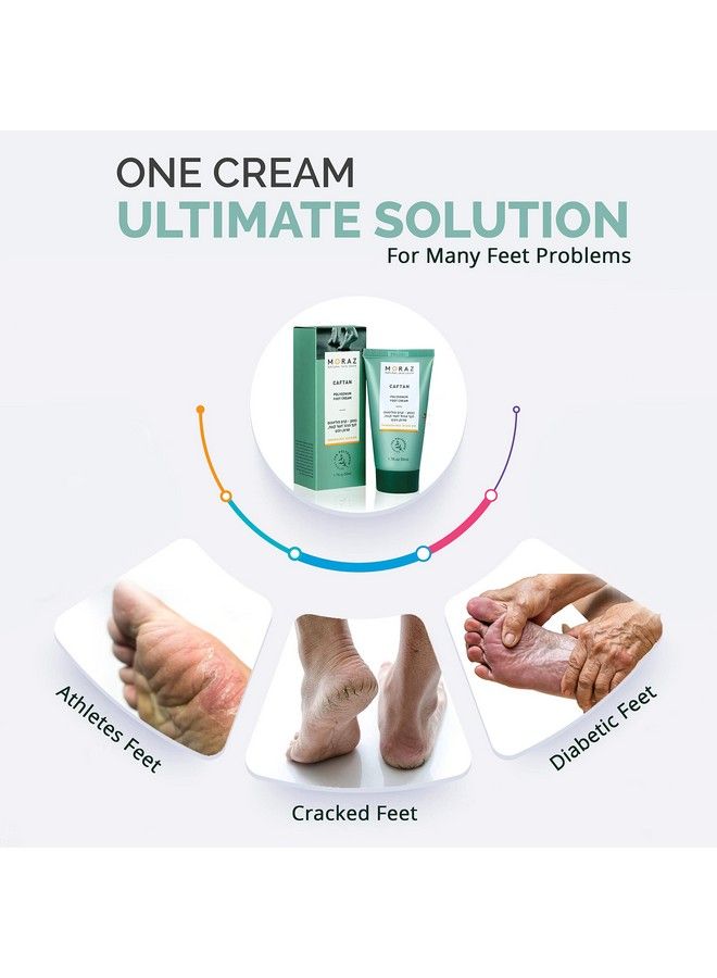 Herbal Foot Cream For Dry Cracked Heels Suitable For Everyone From Toddlers To Adults | Best Foot Cream For Rough & Calloused Feet Treatment | Moisturizing With Delightful Scent | 3.4 Fl. Oz