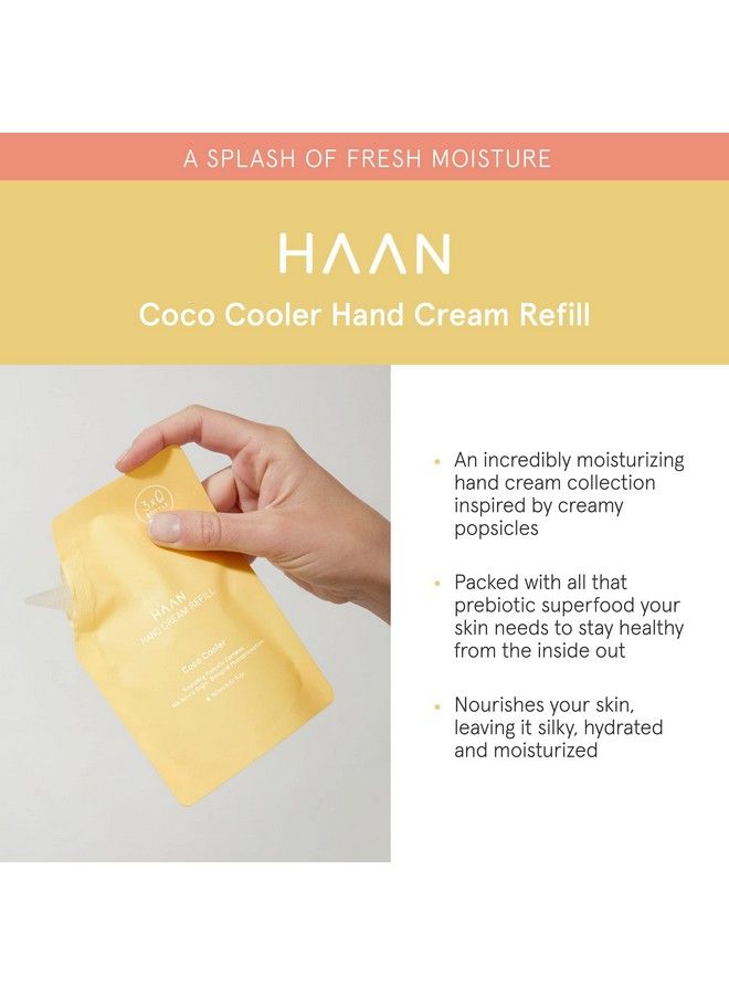 Hand Cream Refill Bag Nourishing Moisturizer For Dry Cracked Hands 96% Natural Ingredients Coco Cooler 5.07 Fl. Oz