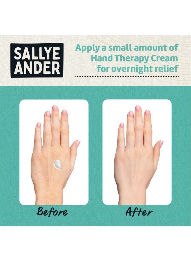 Sallye Ander Heavy Duty Hand Therapy Cream 2Oz Best Hand Cream For Dry Cracked Hands Repair & Moisturize Dry Skin Scented With Natural Essential Oils Dry Working Hands For Men & Women