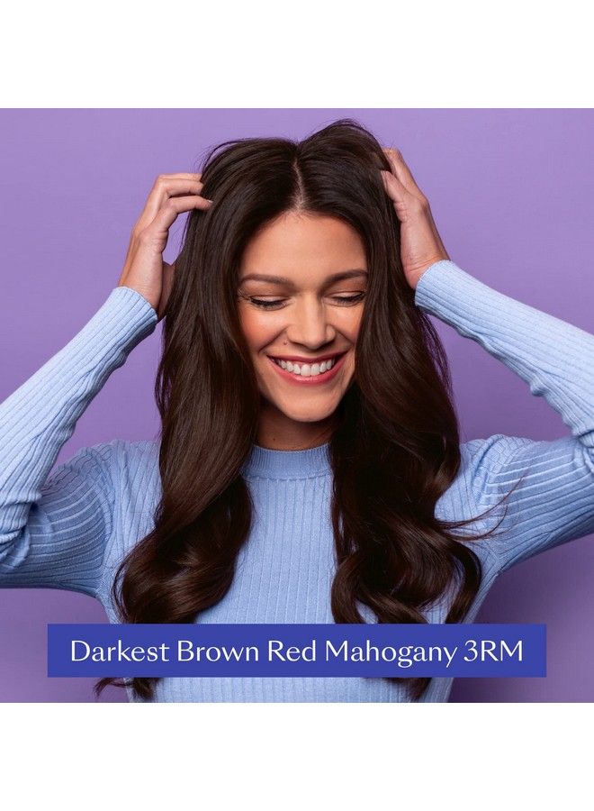 Permanent Hair Color & Hair Dye Complete Kit Darkest Brown Red Mahogany Personal Colorist Kit For Up To 100% Gray Coverage For All Hair Types Professionalgrade Ammoniafree Hair Dye