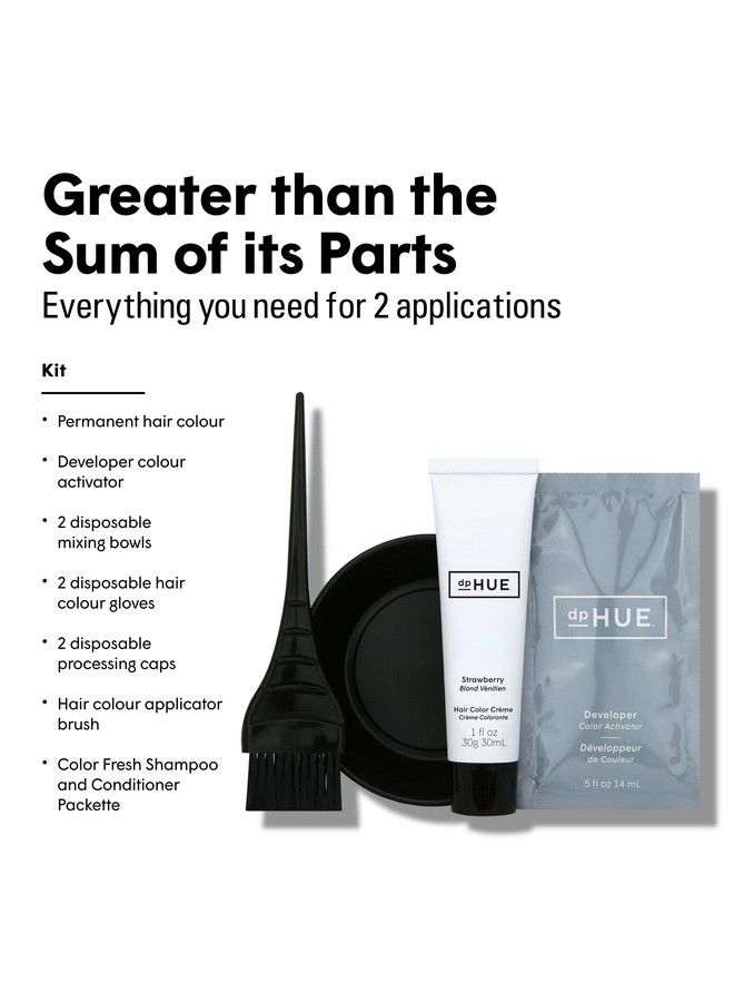 Root Touchup Kit Dark Brown 2 Applications Permanent Grey Hair Touch Up & Root Cover Up Solution Low Ammonia Salonquality Creme Hair Color Made In Italy