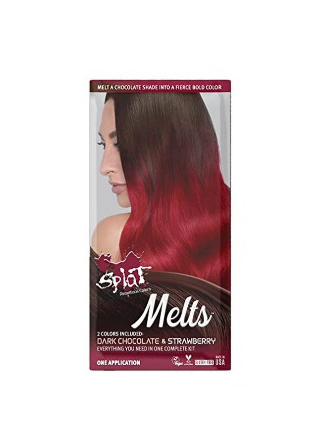 Melts Complete Kit With Bleach And 2 Semipermanent Hair Colors (Strawberry & Dark Chocolate)