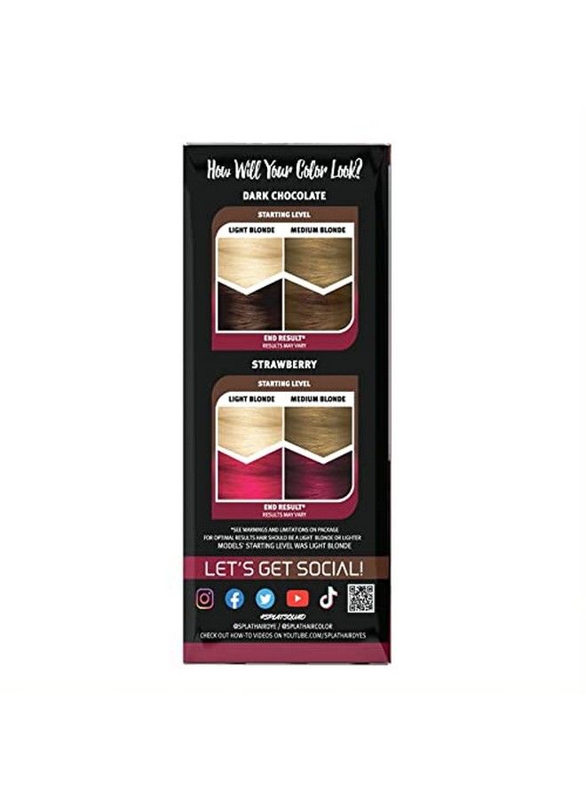 Melts Complete Kit With Bleach And 2 Semipermanent Hair Colors (Strawberry & Dark Chocolate)