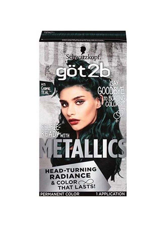 Schwarzkopf Got2B Metallics Permanent Hair Color M75 Cosmic Teal