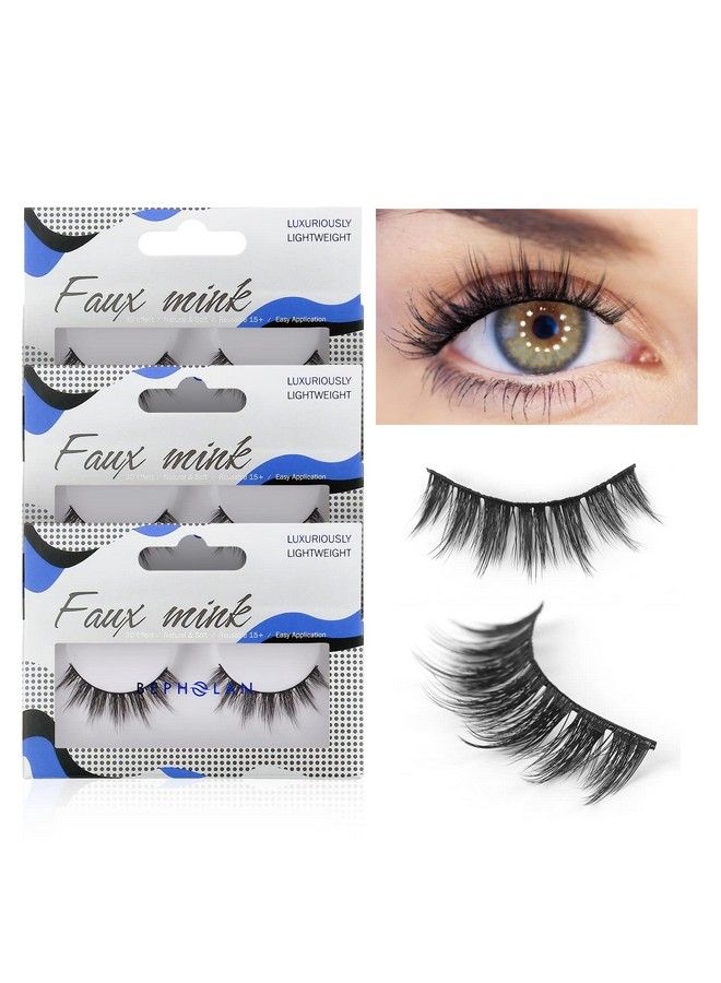 Lashes Natural Look False Eyelashes Bepholan Fake Eyelashes 3D Super Fluffy False Lashes Black Band Wispy Lashes 3Pack Faux Mink Lashesxmz213