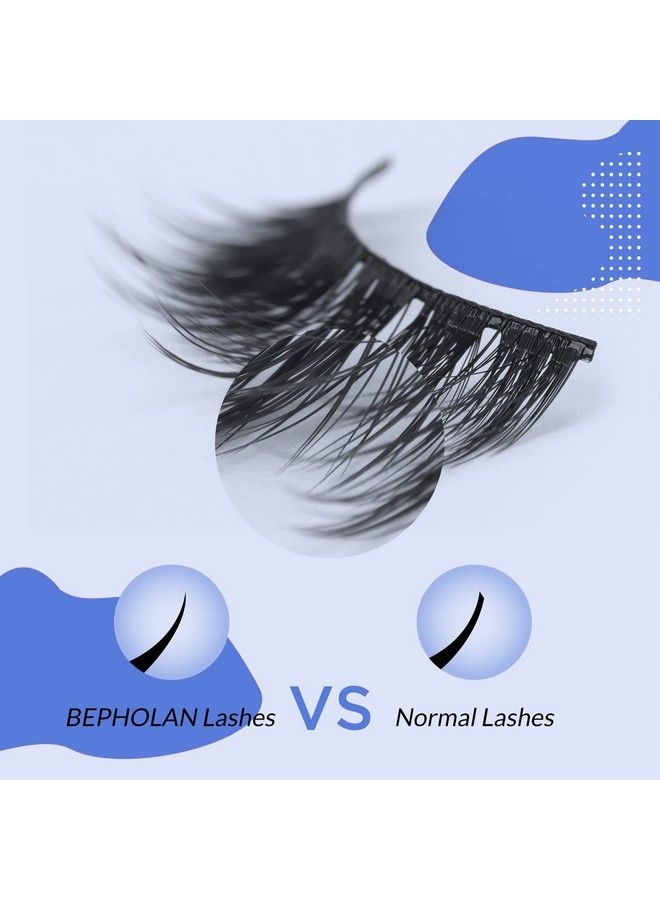 Lashes Natural Look False Eyelashes Bepholan Fake Eyelashes 3D Super Fluffy False Lashes Black Band Wispy Lashes 3Pack Faux Mink Lashesxmz213