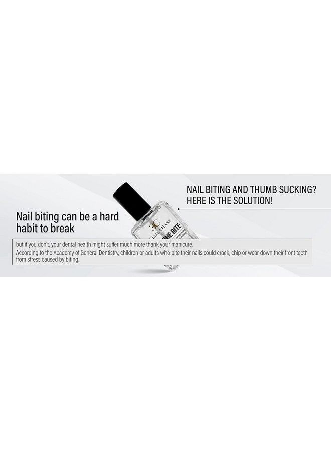 Stop Nail Biting Deterrent Treatment Polish Extra Bitter Taste 0.5 Oz | Stop Putting Fingers In Your Mouth | Safe For Adults & Kids | Helps Nail Growth Made In Usa | Dbp Free Tphp Free