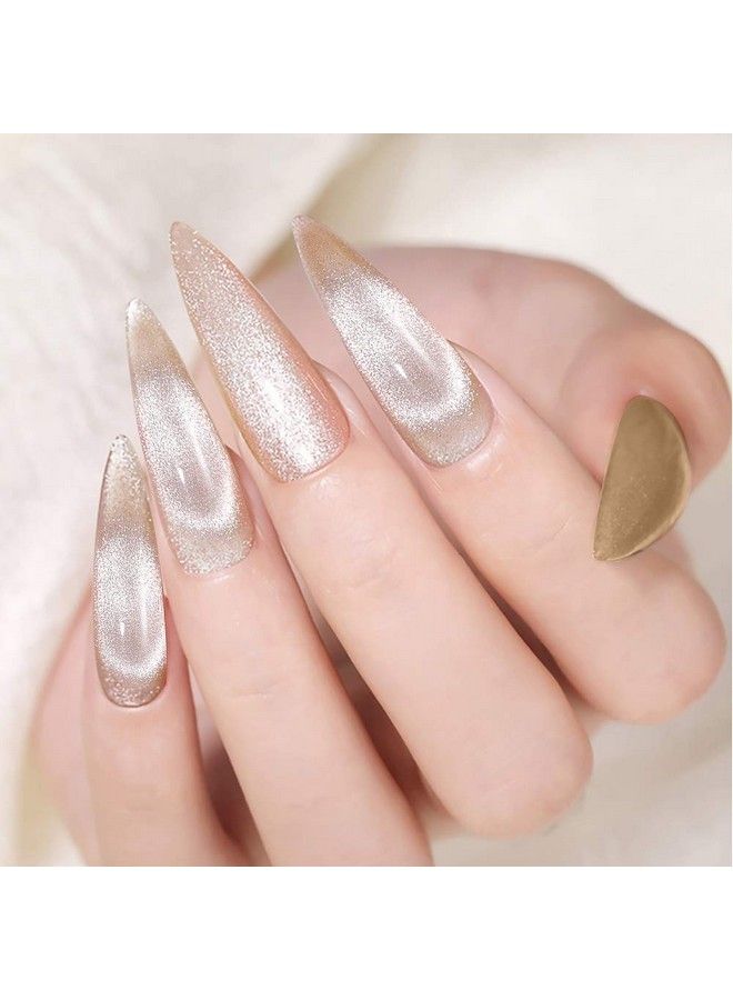 Smoothie Wide Cat Eye Gel Nail Polish Magnetic Gel Polish 10Ml Cat Eye Nail Polish Soak Off Uv/Led Gel Cat Eye Polish With Magnetic Stick