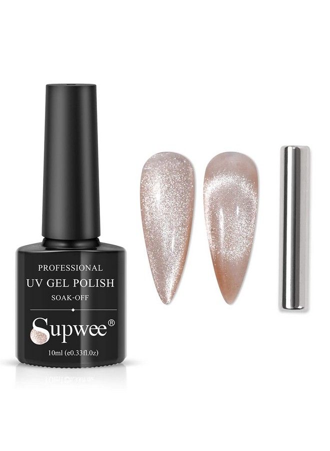 Smoothie Wide Cat Eye Gel Nail Polish Magnetic Gel Polish 10Ml Cat Eye Nail Polish Soak Off Uv/Led Gel Cat Eye Polish With Magnetic Stick