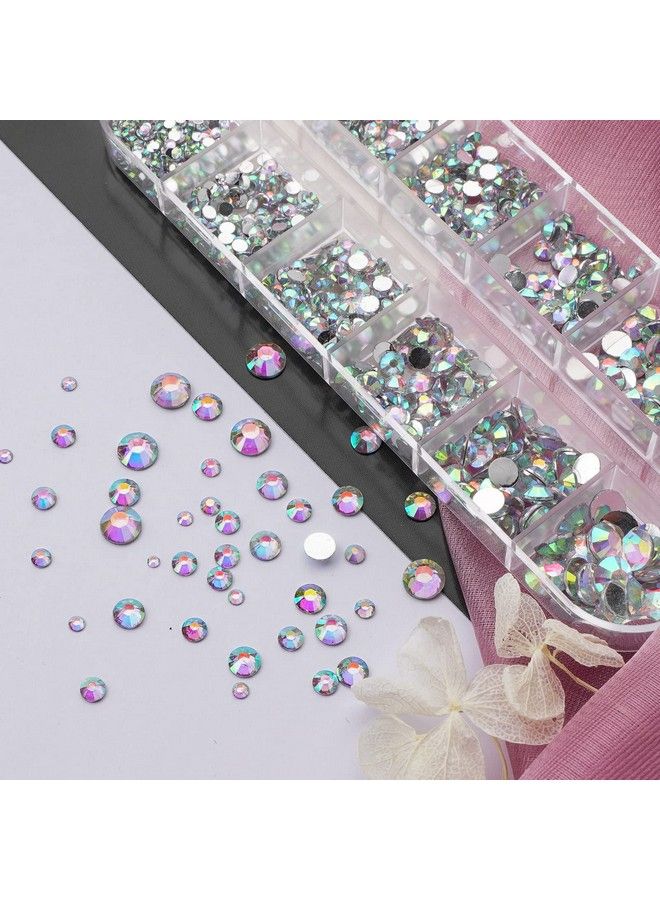 1820Pcs Rhinestones Nail Gems 12 Styles 3D Glass Crystals Nail Charms Shiny Multi Shape Flatback Nail Rhinestones For Nail Art With Rhinestones Picker And Tweezers For Diy Nail Art
