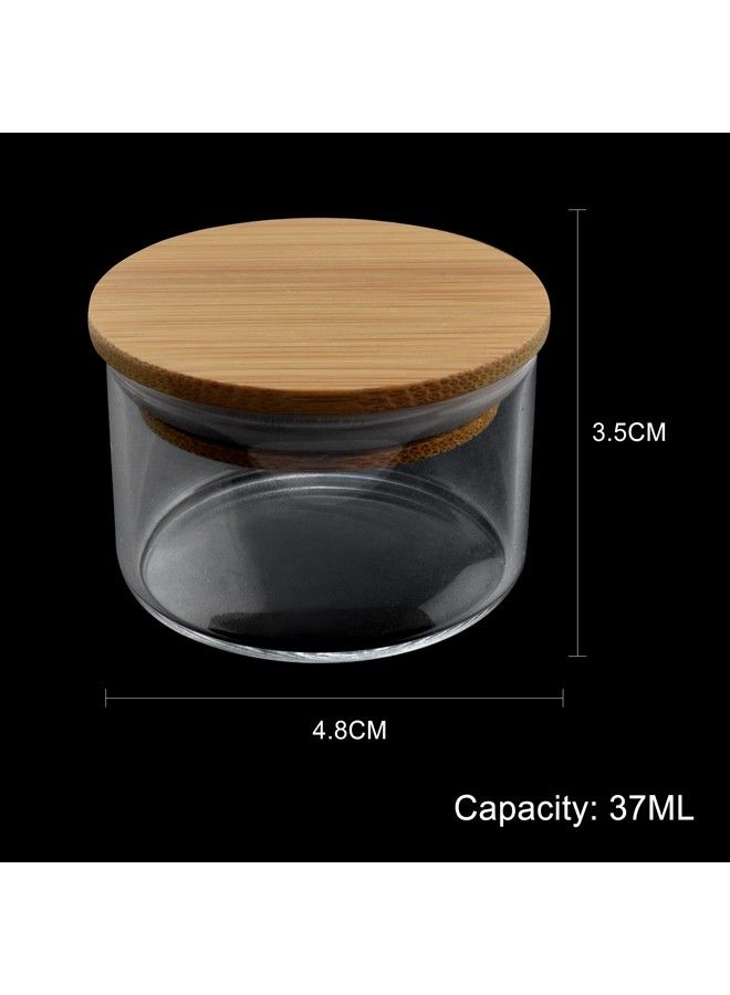 Acrylic Liquid Powder Glass Dappen Dish Glass Cup W Lock Bamboo Cap Lid Bowl For Acrylic Nail Art Kit Hjnapb026