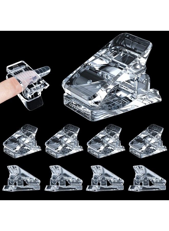 10Pcs Nail Tip Clips Nail Extension Gel Quick Building Nail Tips Clip For Nail Kit False Nail Tips And Dual Forms Manicure Nail Art Tools
