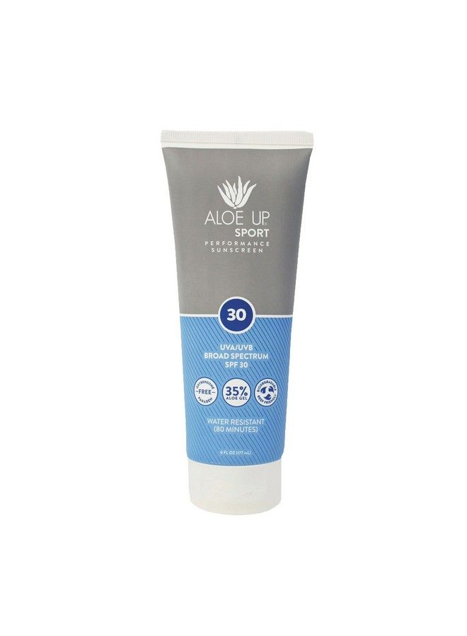 Sport Collection Spf 30 Sunscreen Unscented Sunscreen Protects From Uv With Aloe/Quickdrying Nongreasy Lotion Safe For Face Or Body/Reef Safe Made In Usa / 6 Oz