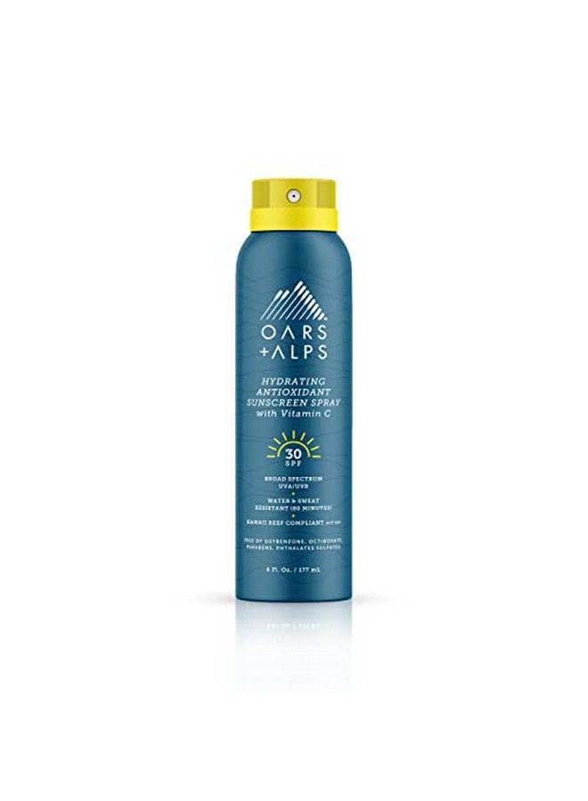 Hydrating Spf 30 Sunscreen Spray Skin Care Infused With Vitamin C And Antioxidants Water And Sweat Resistant 6 Oz 1 Pack