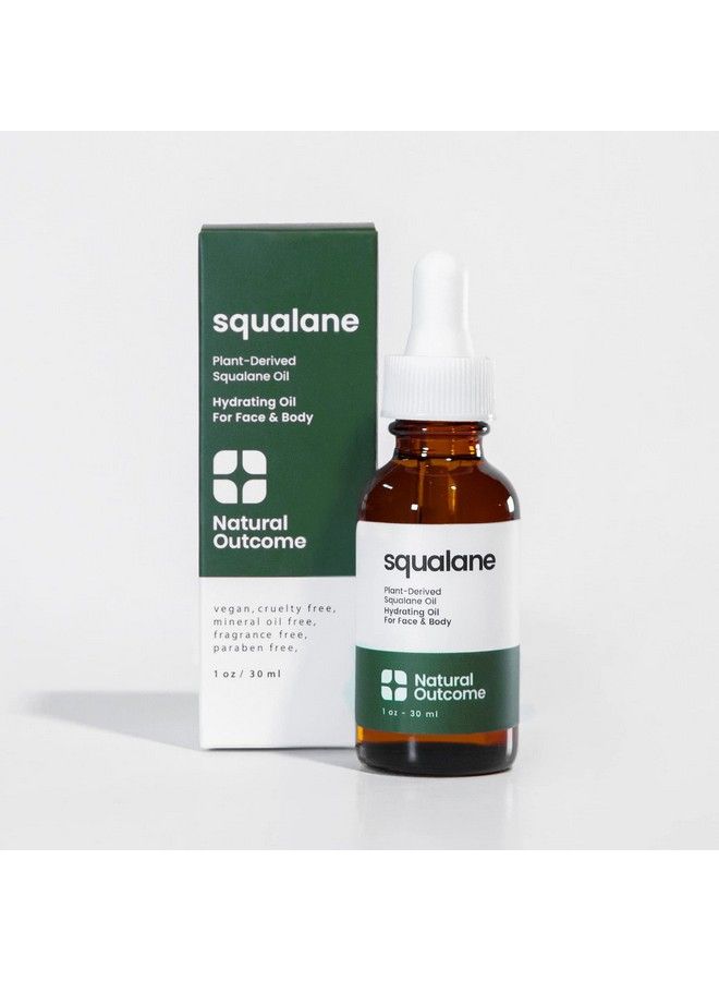 Pure Squalane Oil L 100% Plant Derived Squalane Oil For Face Body Hair & Lips I Weightless Moisturizing Oil Firms Skin Reduces Fine Lines & Enhances Skin Elasticity I 1 Oz