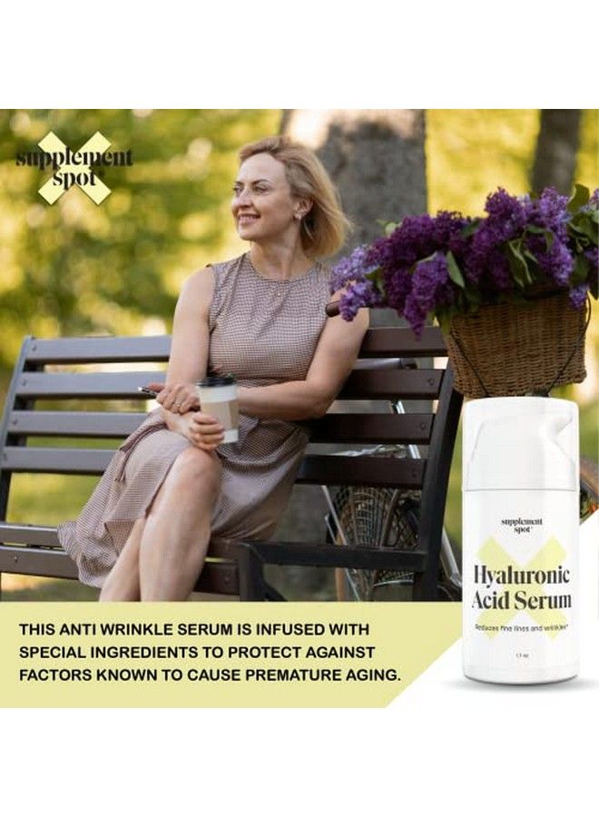 Hyaluronic Acid Serum For Face & Neck Revitalizing Daily Facial Serum Vitamin C And Hyaluronic Acid E & Jojoba Oil