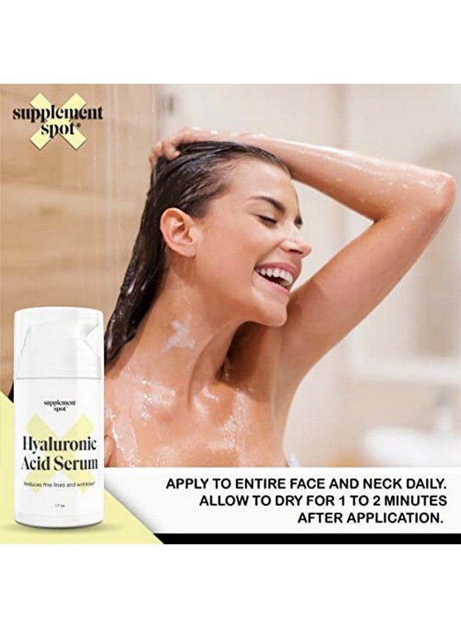 Hyaluronic Acid Serum For Face & Neck Revitalizing Daily Facial Serum Vitamin C And Hyaluronic Acid E & Jojoba Oil