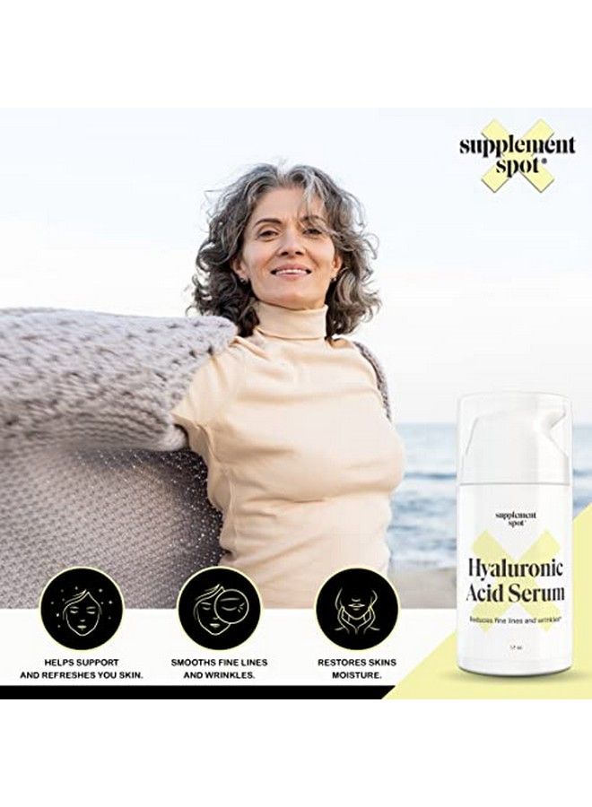 Hyaluronic Acid Serum For Face & Neck Revitalizing Daily Facial Serum Vitamin C And Hyaluronic Acid E & Jojoba Oil