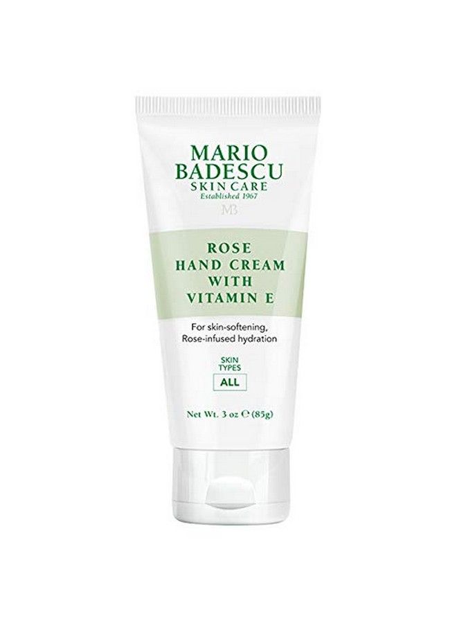 Rose Hand Cream With Vitamin E 3 Oz