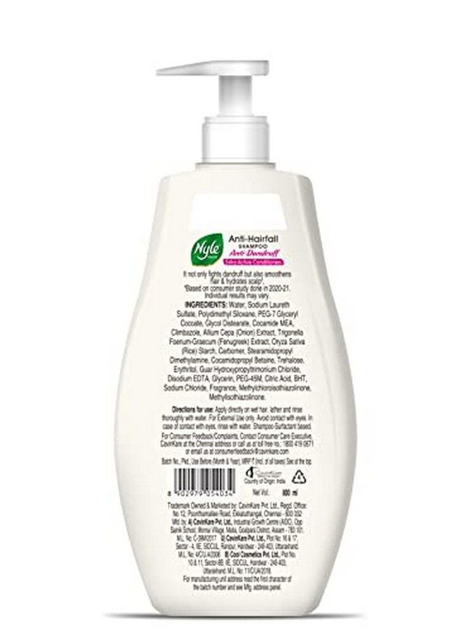 Naturals Anti Dandruff 2 In1 Shampoo With Active Conditioner With Onion And Methi Gentle And Soft Shampoo Ph Balanced And Paraben Free For Men And Women 800Ml