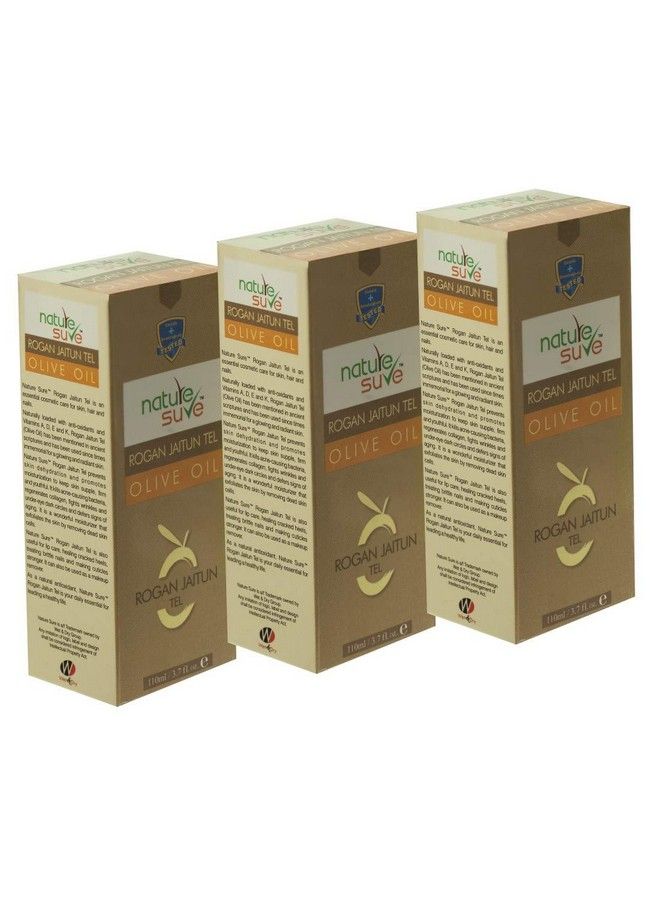 Rogan Jaitun Tail (Olive Oil) For Skin Hair And Nails 3 Packs (110Ml Each)