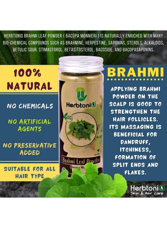 100% Natural Jatamansi Bhringraj Leaf And Brahmi Leaf Powder For Dandruff Hairfall Hair Care Regimens (450 Gram)