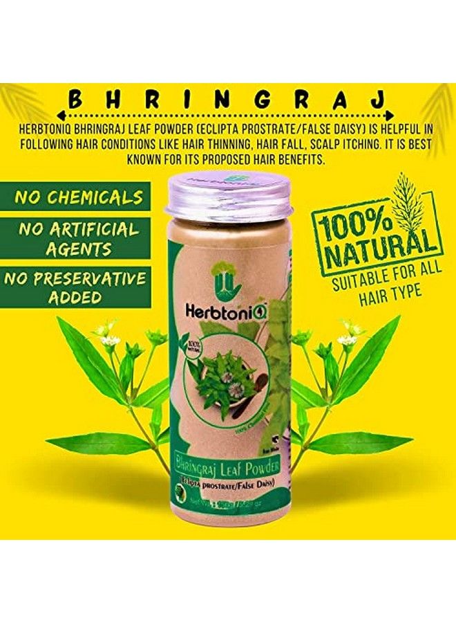 100% Natural Bhringraj Leaf Powder150G Brahmi Leaf Powder 150G Mulethi Powder 150G Colorless Henna Powder 150G For Hair Pack (Set Of 4150X4 = 600G)