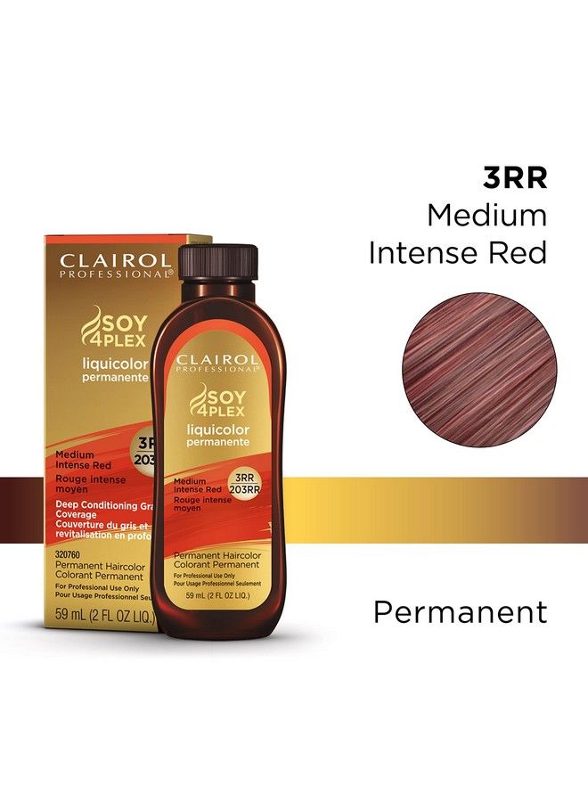 Permanent Liquicolor For Dark Hair Color 3Rr Mediumium Intense Red 2 Oz