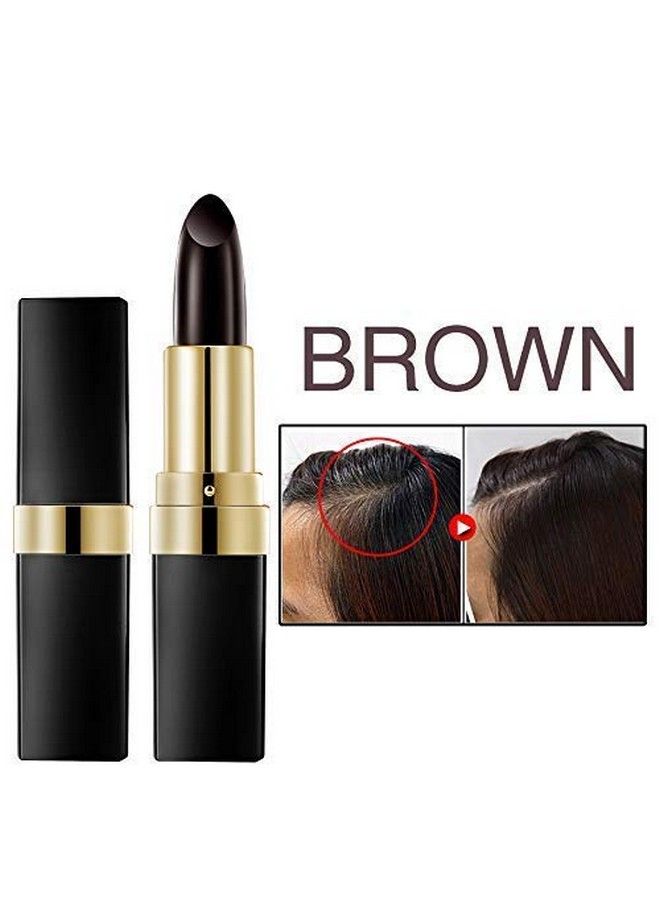 Lamilee Hair Color Dye Pencil For Roots Onetime Hair Dye Pencil Instant Brown Root Coverage Hair Color Pencil Temporary Brown Hair Colour Pencil 3.8G Brown