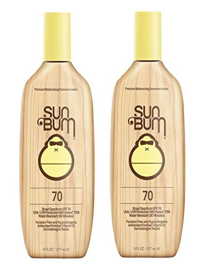 Original Spf 70 Sunscreen Lotion | Vegan And Reef Friendly (Octinoxate & Oxybenzone Free) Broad Spectrum Moisturizing Uva/Uvb Sunscreen With Vitamin E | 8 Oz | 2 Pack