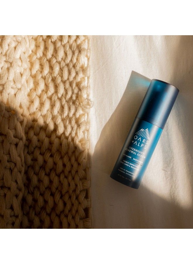 Overnight Renewal Serum Reduce Fine Lines & Wrinkles Hydrating Skin Care With Antiaging Peptides 0.7 Fl. Oz