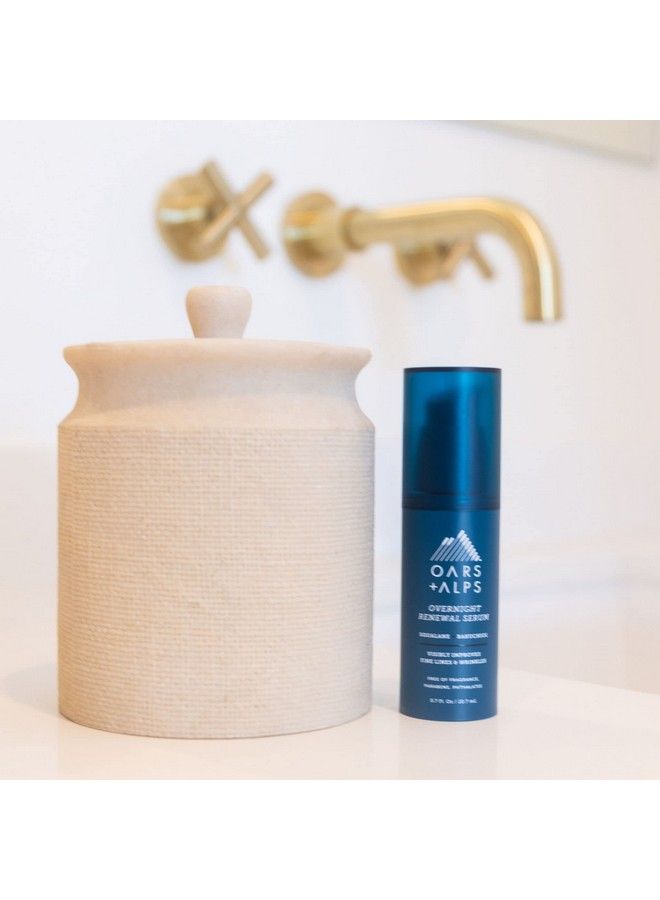 Overnight Renewal Serum Reduce Fine Lines & Wrinkles Hydrating Skin Care With Antiaging Peptides 0.7 Fl. Oz