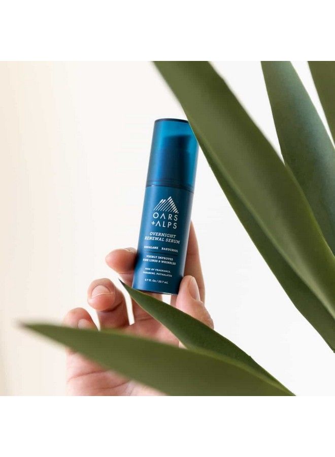 Overnight Renewal Serum Reduce Fine Lines & Wrinkles Hydrating Skin Care With Antiaging Peptides 0.7 Fl. Oz
