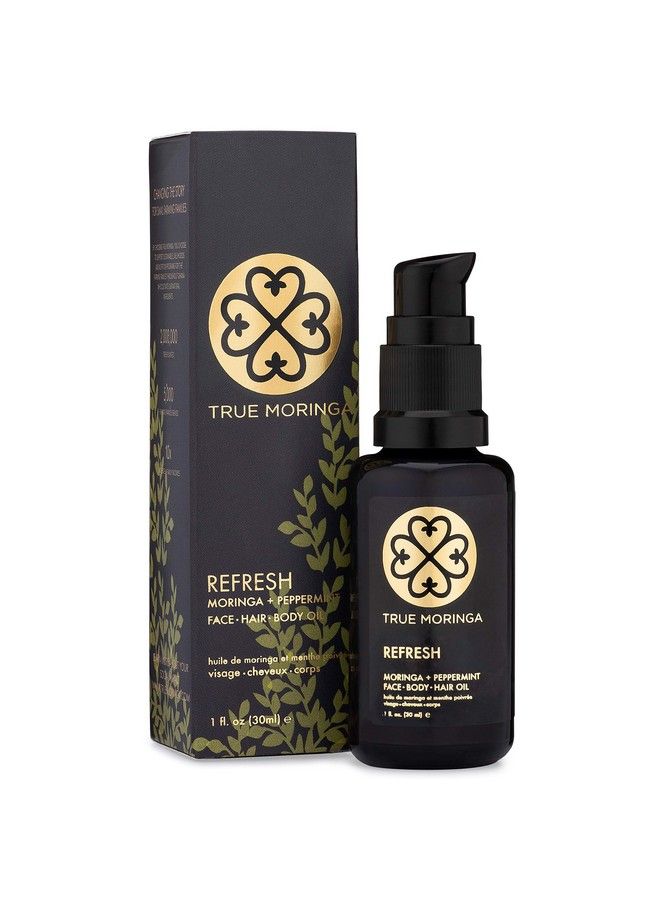 Oil 100% Pure Coldpressed Moringa Oil For Face Body & Hair (30Ml) Refresh Peppermint