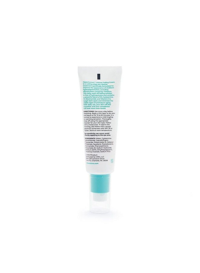 Hypercorrect Intense Fading Cream | Formulated With 5% Cysteamine & 1% Niacinamide | Precleanse Treatment Improves The Appearance Of Postacne Scars And Uneven Skin Tone 1.7 Fl Oz
