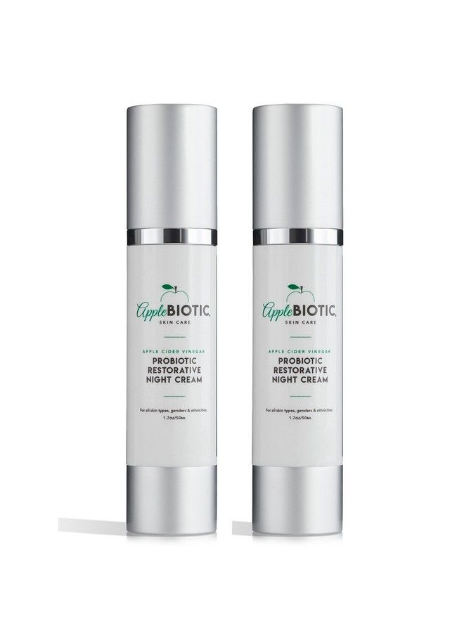 Apple Cider Vinegar Restorative Night Cream 2 Pk Overnight Firming Smoothing Cream With African Green Coffee Green Tea And Chamomile Extract For Dry Oily Sensitive Skin