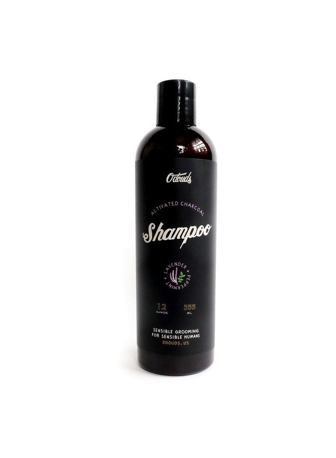 Activated Charcoal Shampoo Natural Moisturizing & Clarifying Shampoo With Coco Betaine & Aloe Vera Vegan Sulfate & Paraben Free Lavender & Peppermint Scent (12 Oz.)