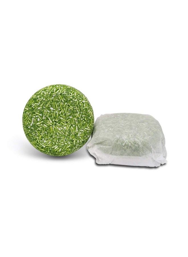 Solid Shampoo Bar And Conditioner Effect Hair Soap 100% Organic Shampoo Bars For Hair With All Natural Plant Based Essential Oils And Zero Waste Biodegradable Packaging (Mint And Chamomile)
