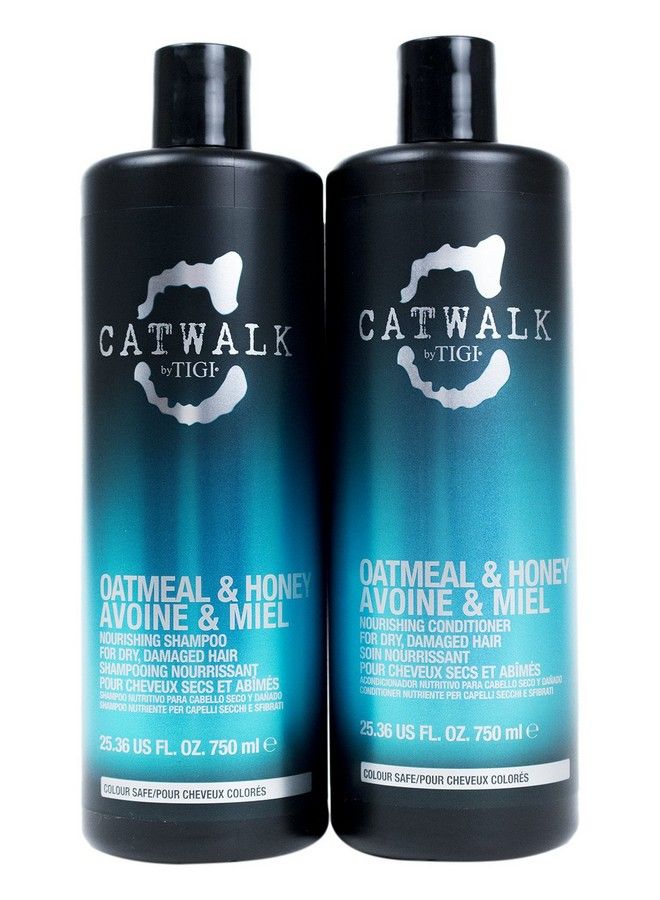 Catwalk Shampoo And Conditioner Oatmeal & Honey 25.36 Oz With Pumps