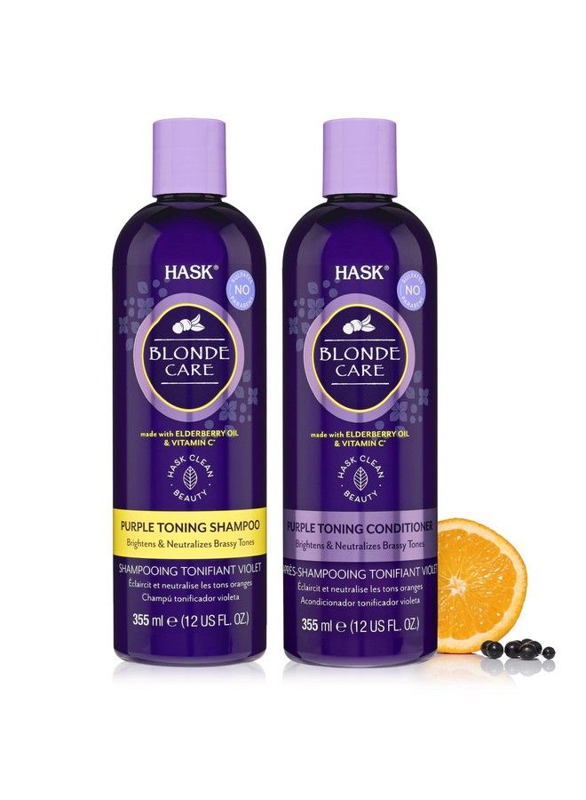 Blonde Care Shampoo + Conditioner Set For Blonde Hair Vegan Color Safe Glutenfree Sulfatefree Parabenfree Crueltyfree 1 Shampoo And 1 Conditioner