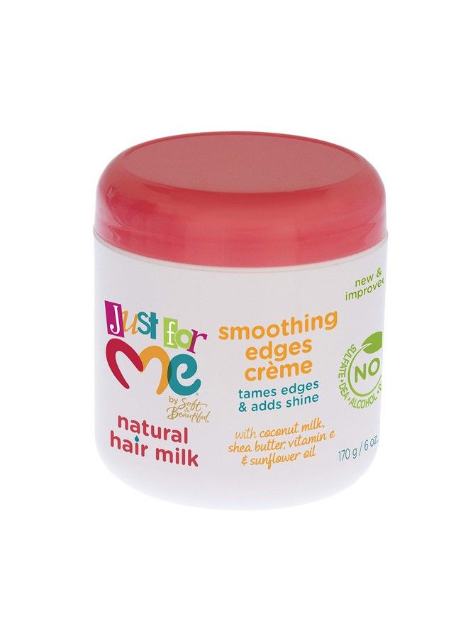 Natural Hair Milk Smoothing Edges Creme Tames Edges & Adds Shine With Coconut Milk Shea Butter Vitamin E & Sunflower Oil 6 Ounce (3 Pack)