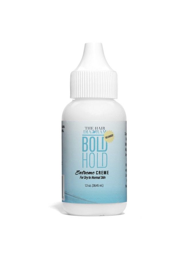 Bold Hold Extreme Creme Reloaded Strong Hold Glue For Lace Front Wigs And Hair Systems Invisible Bonding Non Toxic No Odor Or Latex Humidity Resistant & Waterproof 1.3Oz