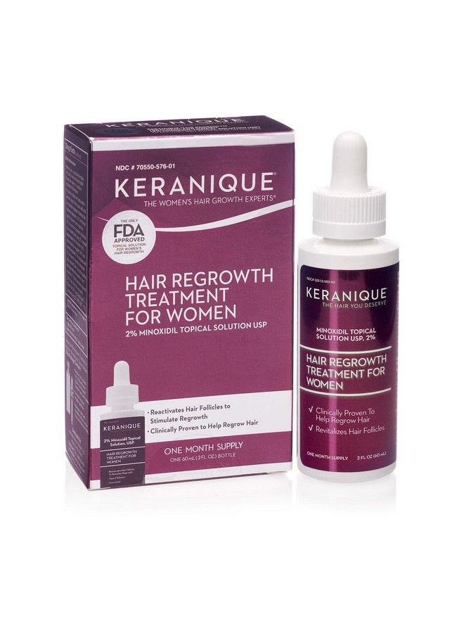 Minoxidil Hair Regrowth Tonic Treatment With Dropper 2% Minoxidil Regrow Thicker Looking Hair Helps Revitalize Hair Follicles 2 Fl. Oz 30 Day Supply