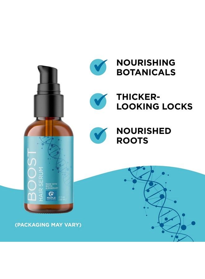 Advanced Biotin Hair Growth Serum Hair Thickening Serum With Peppermint Black Castor Oil And Rosemary Oil For Hair Growth Hair Serum For Hair Growth With Volumizing Scalp Oil Hair Growth Complex